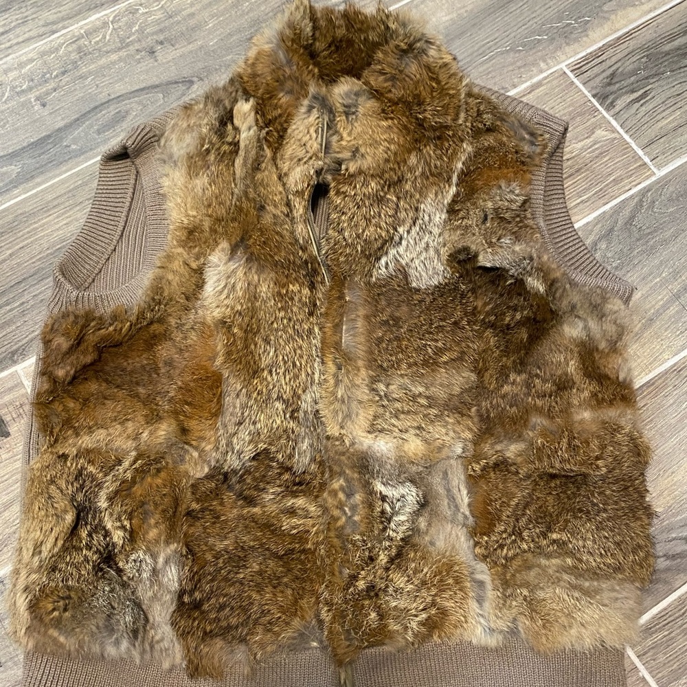 Faux fur vest